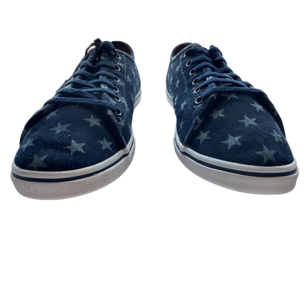 Vans Women’s Navy Star Denim Lace-Up Sneakers - Picture 3 of 9